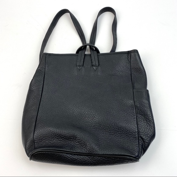 Sundance Handbags - Sundance Black Leather Backpack Simple
